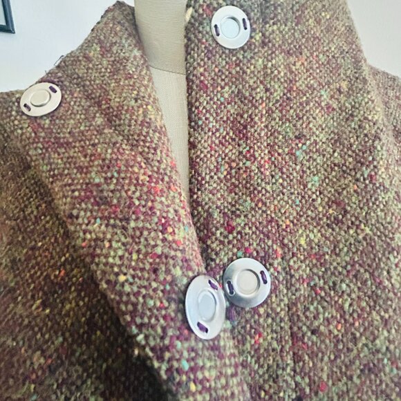 Leona Edminston Vintage Tweed Coat Stunning Size 1 - Picture 7 of 7